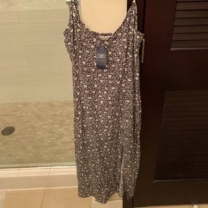 Floral Midi with leg slit